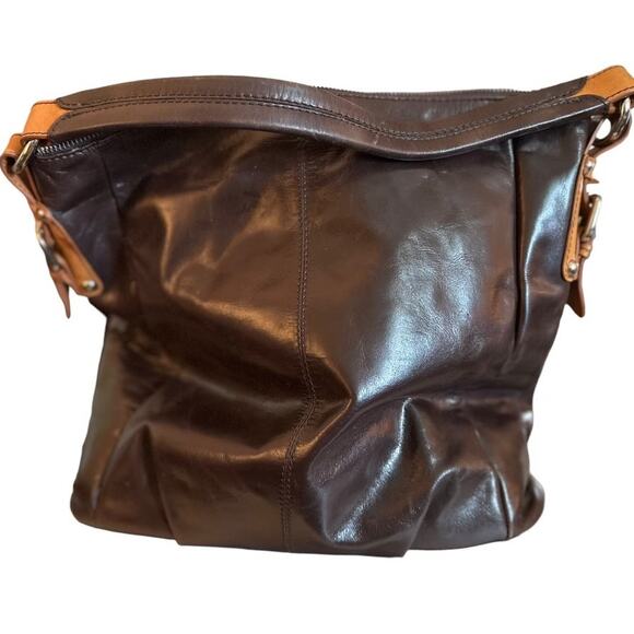 Nino Bossi Genuine Leather Handbag - Picture 1 of 5